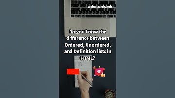 Do you know the difference between Ordered, Unordered, and Definition lists in HTML #html #shorts
