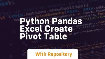 python pandas excel create pivot table