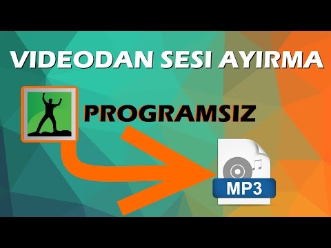 Videodan Sesi Alma (mp3) (Programsız)