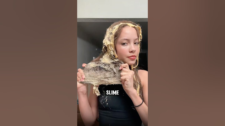 Jangan pernah meletakan slime dirambutmu‼️😱