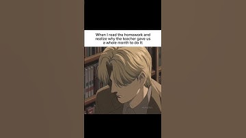 POV: When you realize why the teacher gave you a month to do it #anime #relatable #fypシ゚viral