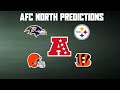 AFC North Record Predictions