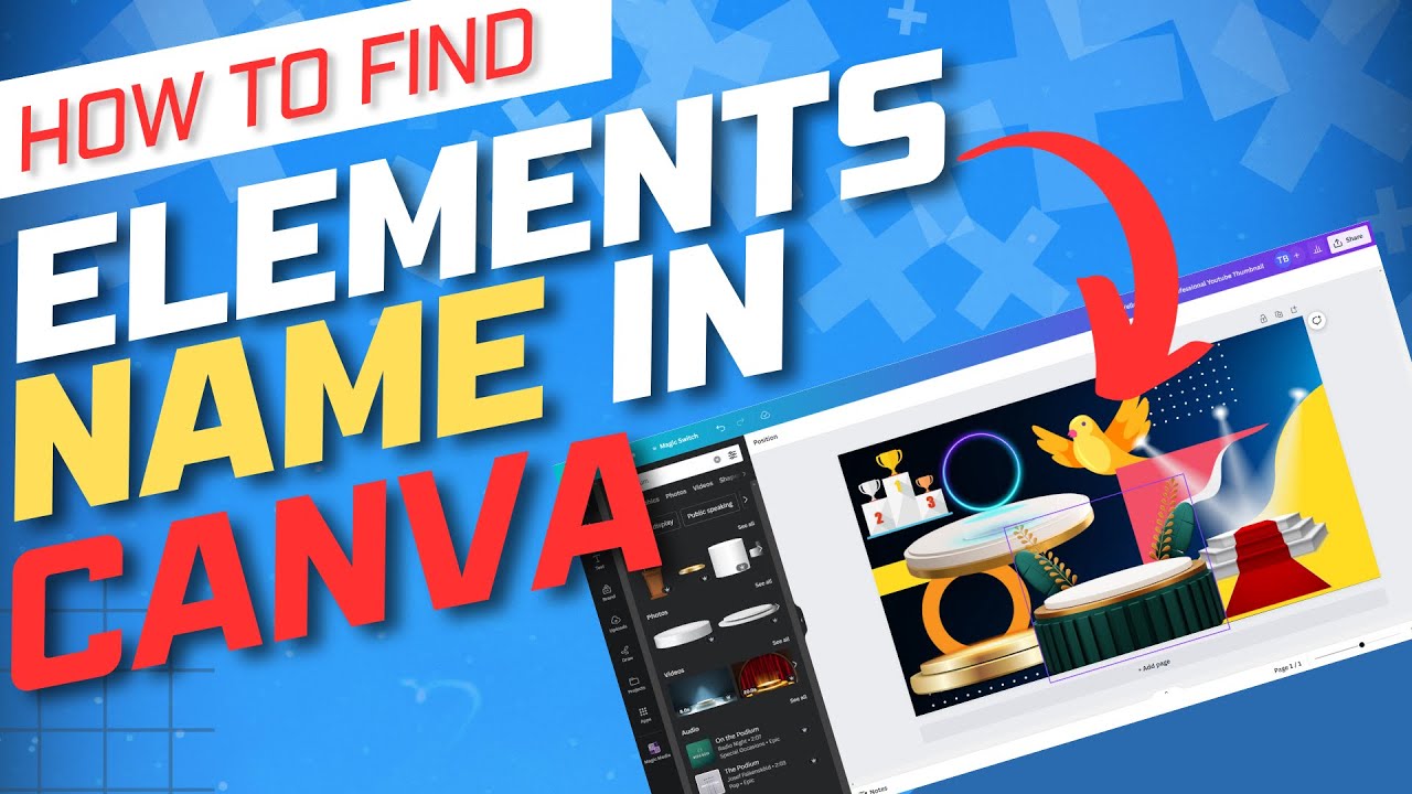 Canva Code Name How to find the name of any element in Canva | Tech Beyond - YouTube