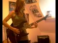 Blackened Metallica guitar by Cissie - Kirk Hammett solo included