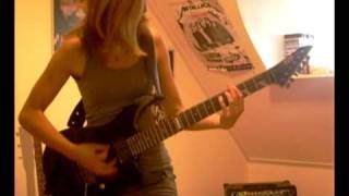 Blackened Metallica guitar cover by Cissie - Kirk Hammett solo included chords