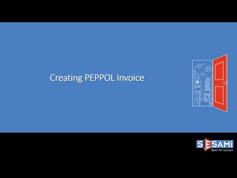 Create PEPPOL Invoice