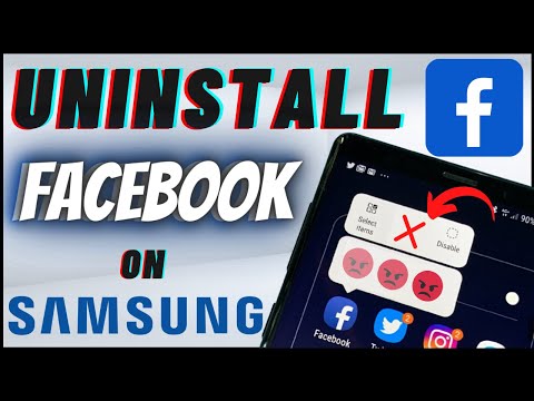 How To Uninstall Facebook App On Samsung Phone