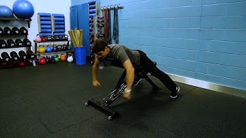 Incline bench prone shoulder external rotation