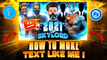 How to make text like don gfx 🔪🥂 !!