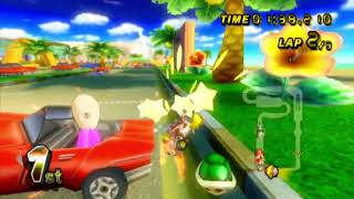 Mario Kart Wii Gameplay  Mirror Peach Sugarscoot Flower 6971
