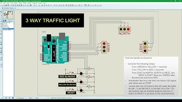 Arduino based 3 Way Traffic Light System