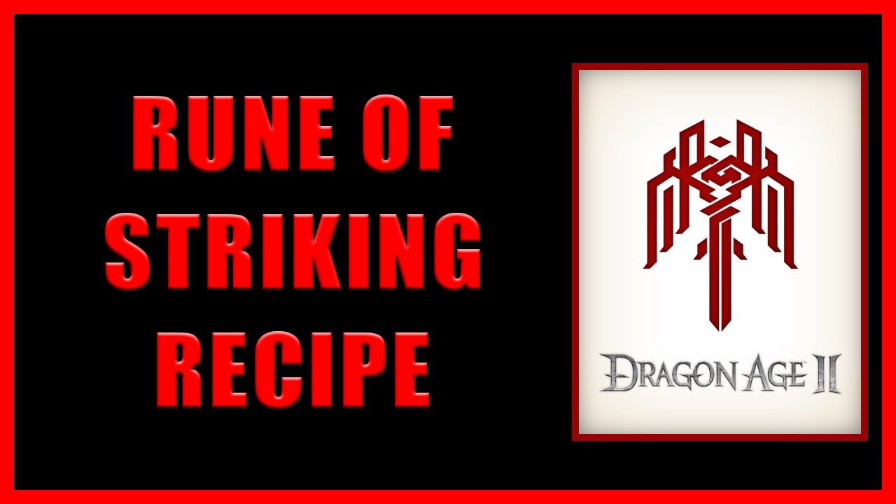 Dragon Age 2 - Design: Rune of Striking - 4K Ultra HD - YouTube