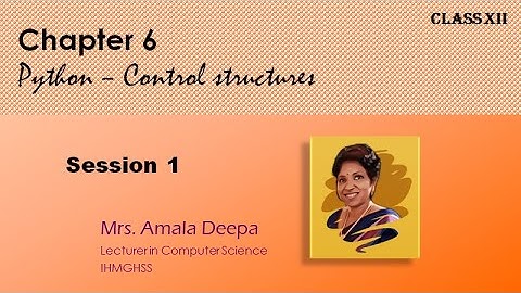 Computer Science-Class XII-Chapter6-Session1