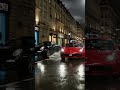 This is Why Supercars Love Rainy Paris Nights 🌧️ #supercars #ferrari #aesthetic