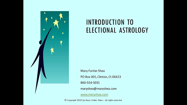 Trailer for Introduction to Electional Astrology w...