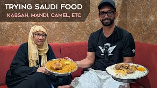 Saudi Food at Al Romansiah Restaurant in Jeddah (Chicken Mandi, Kabsah, Lamb Madfuun and Camel Meat)