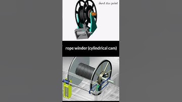 Rope winder animation #mechanical #engineering #btech #electrical #3ddesign #shorts #trending