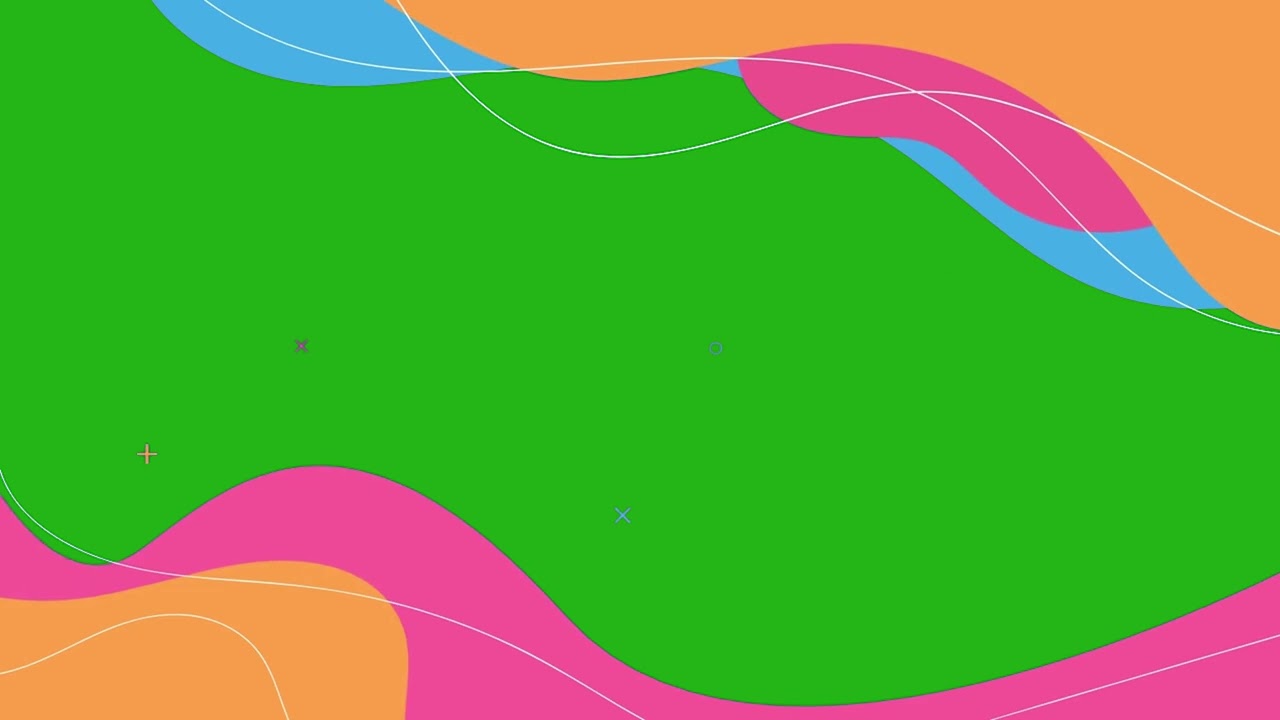 🟩BORDE animado geometrico pantalla verde [ frame animation green screen ]