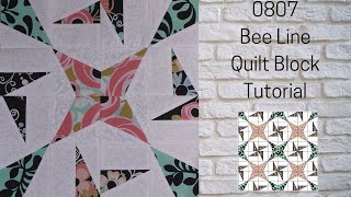 0807 Bee Line Free Quilt Block Tutorial | Block of the Day 2023 | AccuQuilt | Carol Thelen