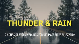 đŠī¸ Stormy Slumber: Thunder and Lightning with Rain Sleep Sounds for Deep Relaxation â