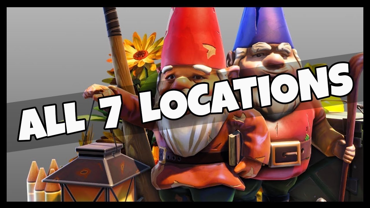 Fortnite: Search the Hidden Gnome in 7 Different Locations - YouTube.