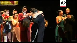 Argentine Pair Win Stage Category Of Tango Contest