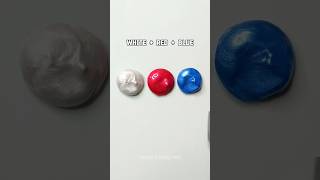 White  Red  Blue  Pearl Color   Satisfying Color Mixing Magic 