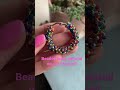 Beaded hoops! Tutorial on my channel now #beading #beadweaving #beaded #beadingtutorials