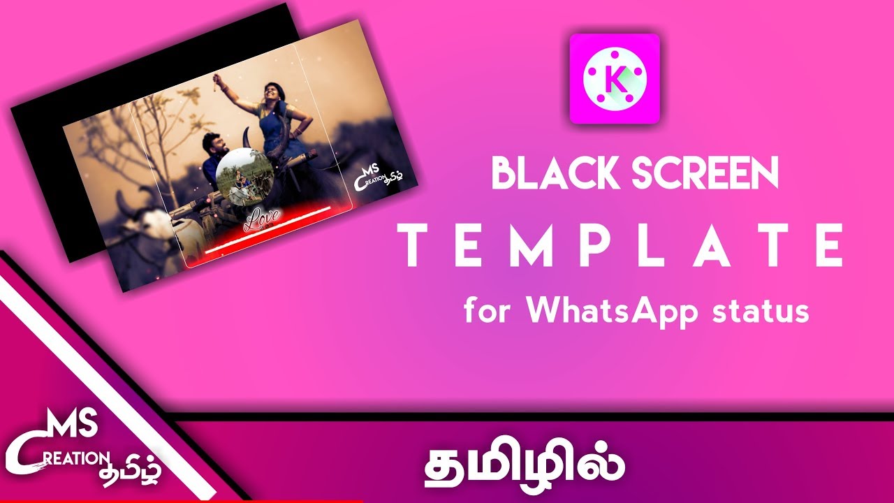 how to make lyrics video for whatsapp status l ms creation tamil - YouTube