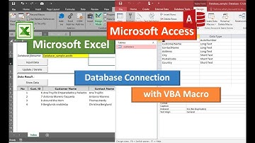 Microsoft Excel: Tutorial connection to Ms.Access Database with VBA Macro