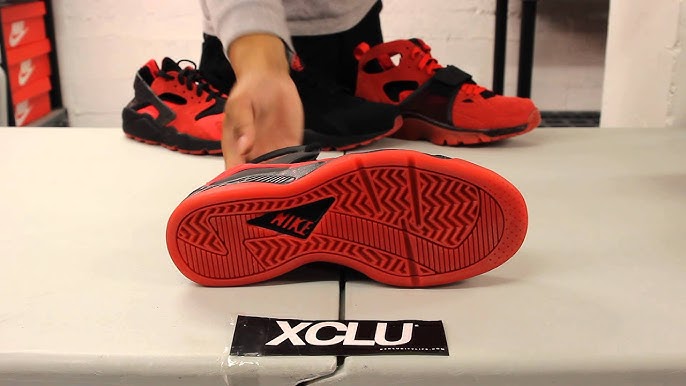 Nike Air Huarache QS “Love/Hate” Black/University Red - On-feet Video at  Exclucity - YouTube