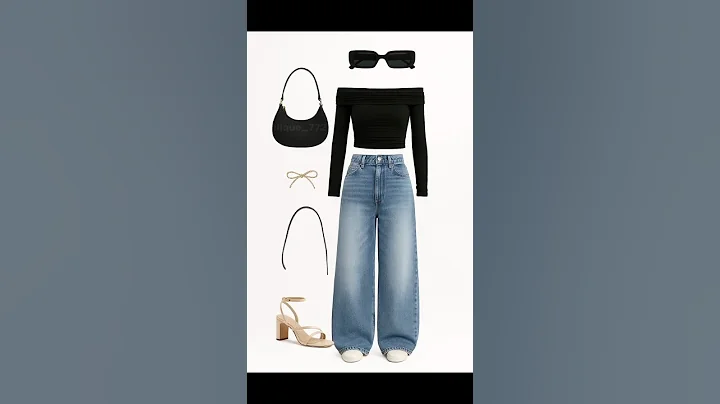 "Chic Casual Outfit Ideas ✨ | Denim Jacket + Black Dress Look | Outfit Inspo for Girls #shorts" #yt