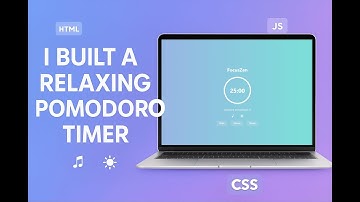 I Built the Cleanest Pomodoro Timer with HTML, CSS, and JavaScript