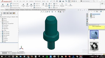 How to design Threaded Locating pin in solidworks
