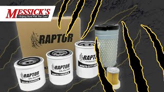 Cutting open Raptor filters from Amazon