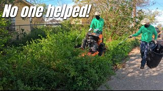 Homeowner returns from HOSPITAL to find his YARD has become a JUNGLE!