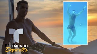 Cristiano Ronaldo se sumerge ¡14 metros! en alta mar | Telemundo Deportes