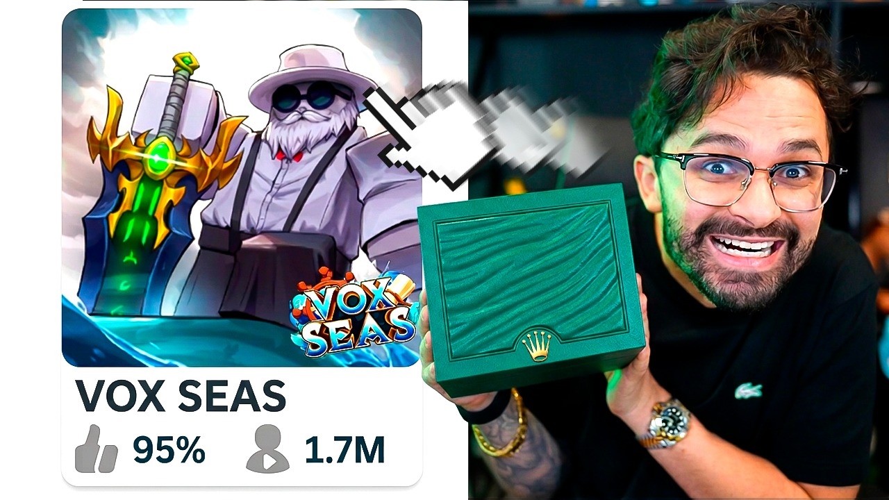 FUI O PRIMEIRO DO MUNDO A JOGAR VOX SEAS… E GANHEI ISSO! 😱