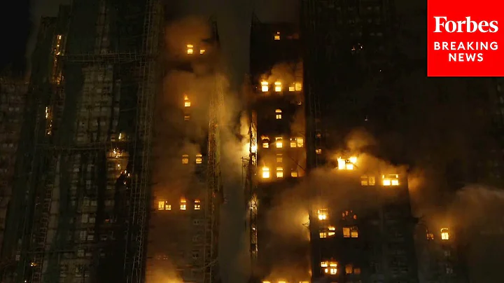 RAW VIDEO: Massive Fire Engulfs High-Rise Building In Hong Kong