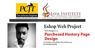 Eshop web application 35 (Purchesed history page Design)