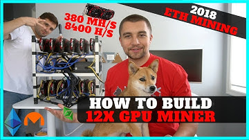How To Build 12 GPU Mining Rig w/ RX 570 8gb - 380 mh/s ETH + 8400 hashes XMR