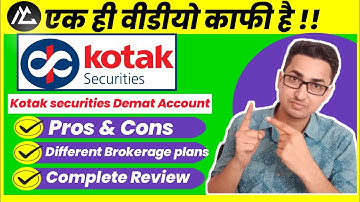 Kotak Securities Pros and Cons | Kotak Securities Demat Account Review | Hindi | MyCompany |