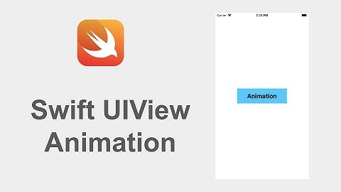 iOS Swift UIView Easy Way To Animation Tutorial Using With Storyboard
