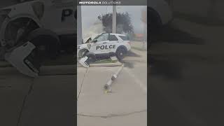 How Squad Car Catches Fire During Pursuit! #shorts