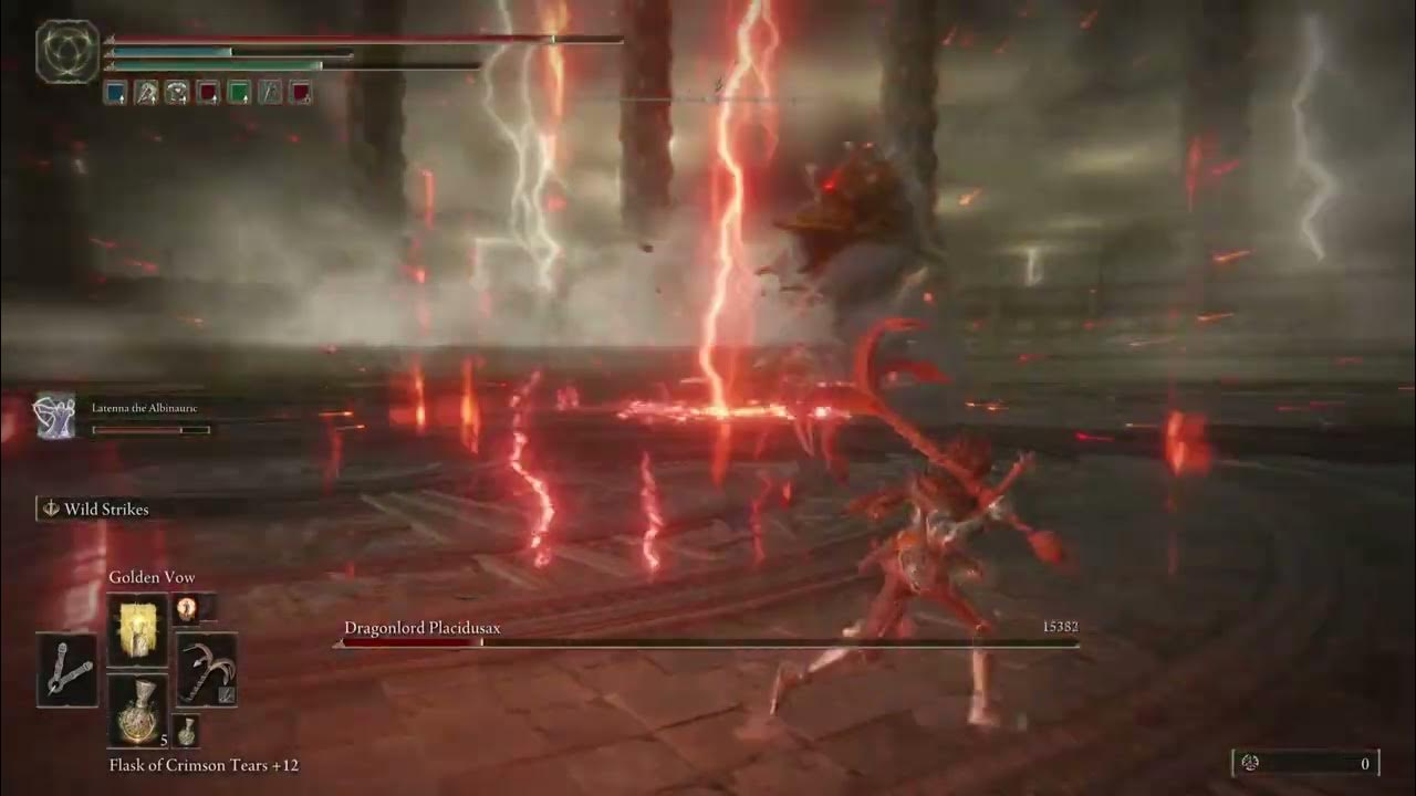 Elden Ring Dragonlord Placidusax (easy method/cheese 1.08) - YouTube