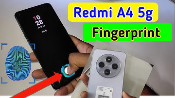 Redmi a4 5g display fingerprint setting/Redmi a4 5g fingerprint screen lock/fingerprint sensor