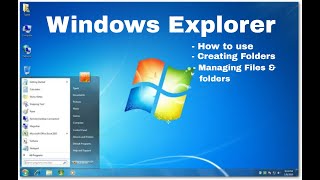 Lecture on Windows Explorer || How to use || Managing files and folders || How to create a folder