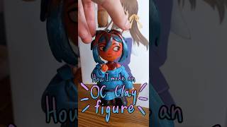 How I made a polymer clay figurine of my oc! #art #crafts #clayart  #ocartist #originalcharacter