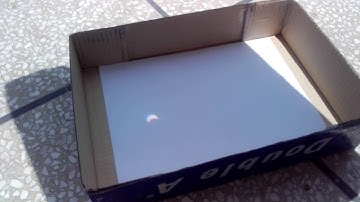Solar Eclipse Projection through binoculars