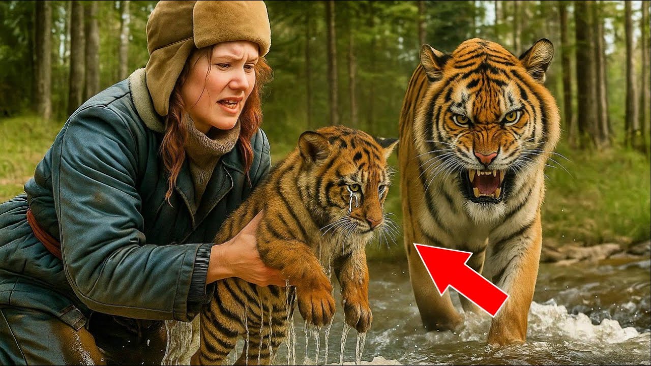 Она вытащила тигрёнка из бурной реки… То, что тигрица предприняла потом, стало настоящим испытанием!